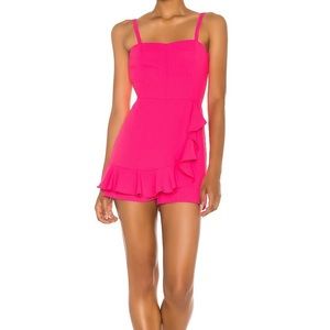 Amanda Uprichard Pink Romper